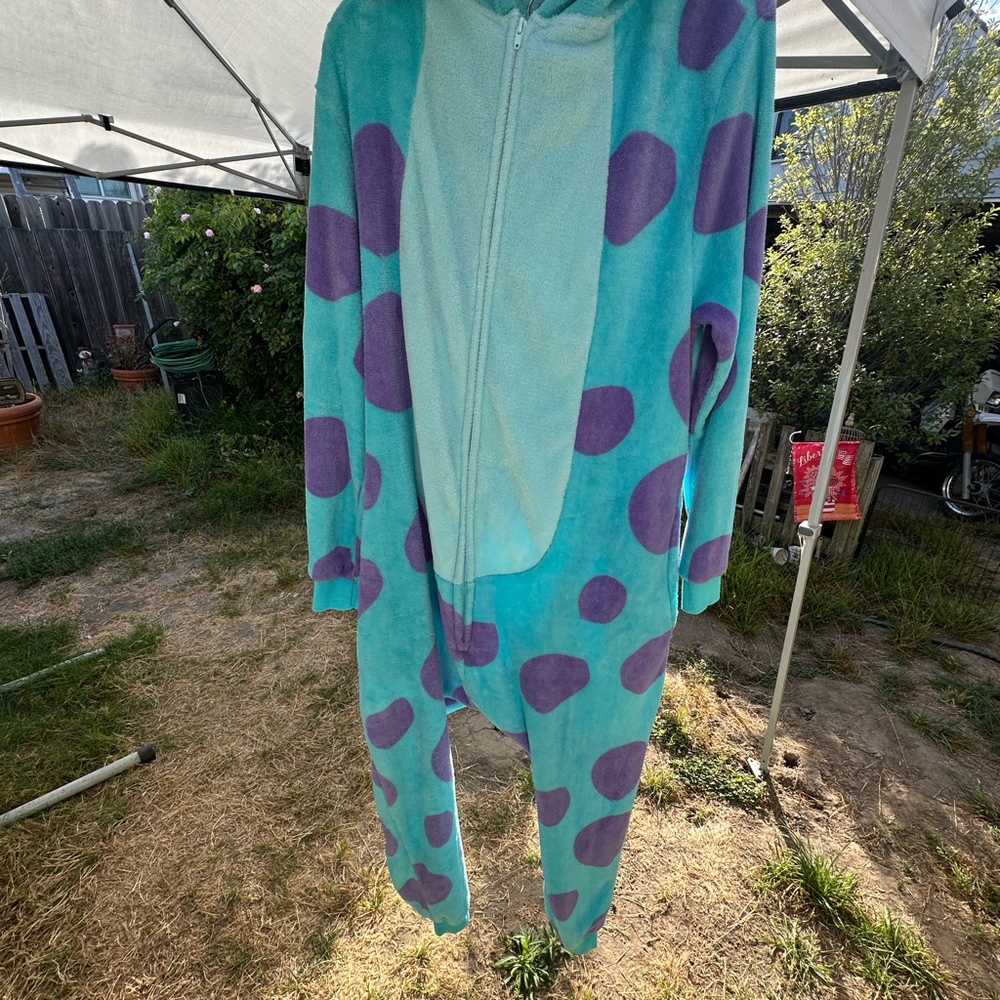 Disney Pixar Monsters Inc Sulley Fleece Onesie - Picture 8 of 11